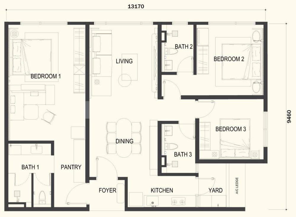 Type B floor plan